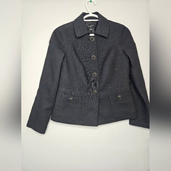 Talbots Women's Black Button Lined Collar  Jacket. Size 6p - Picture 1 of 10
